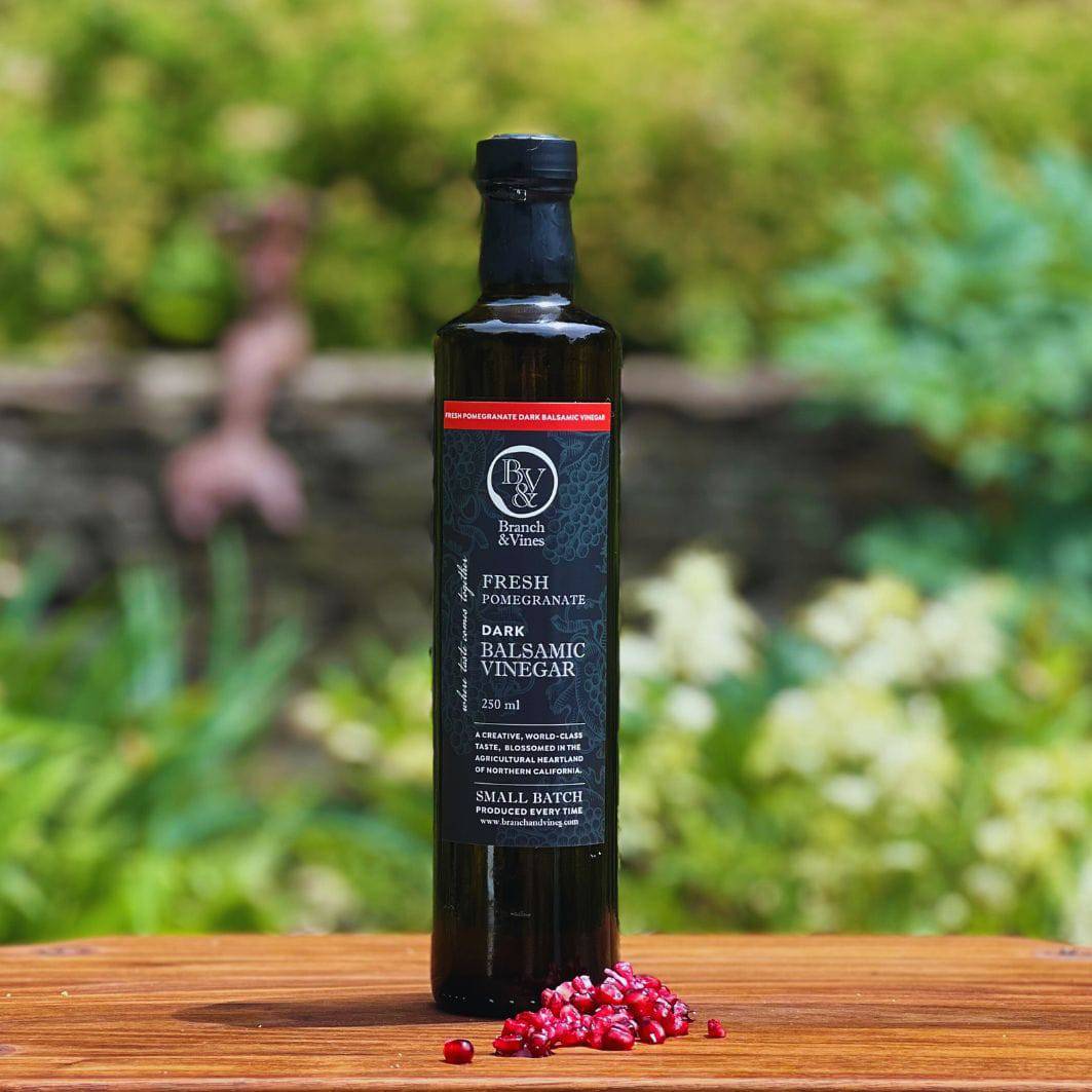 'Fresh Pomegranate Dark Balsamic Vinegar' Branch and Vines