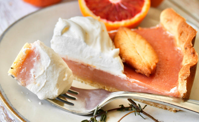 Blood Orange Tart with Graham Cracker Crust - Branch and Vines