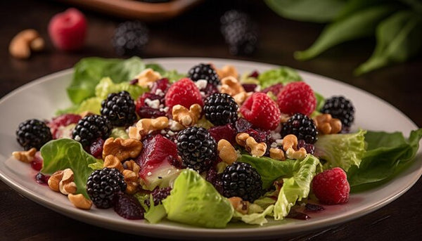 Spring Berry Salad with Apricot Balsamic Vinaigrette