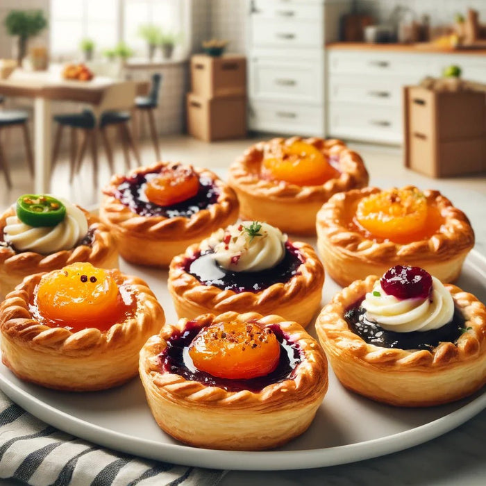 Puff Pastry Jam and Cheese Tarts Recipe - Branch and Vines