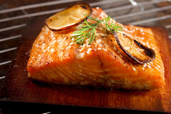 Lemon-Glazed Salmon with Lemon Olive Oil  and Balsamic Vinegar