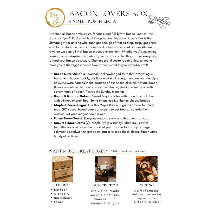 Bacon Lover's Box