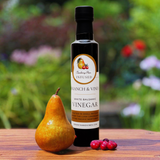 Cranberry Pear White Balsamic Vinegar bottle.