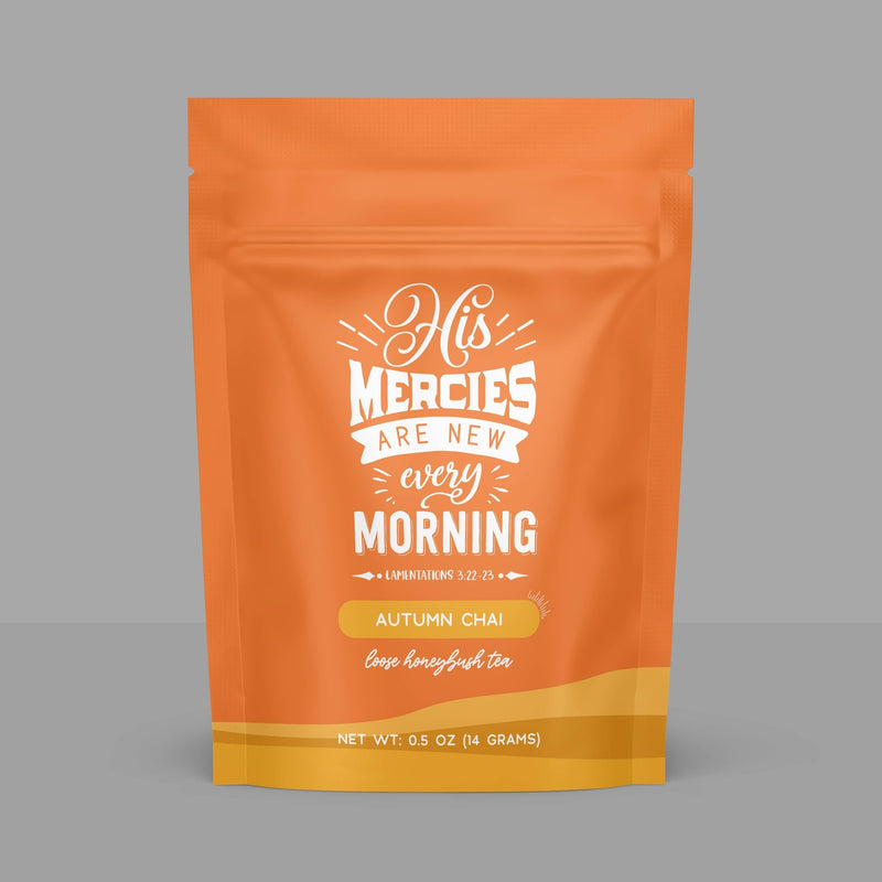 Bible Verse Caffeine Free Chai Tea "His Mercies Are New": Sample - Branch and Vines