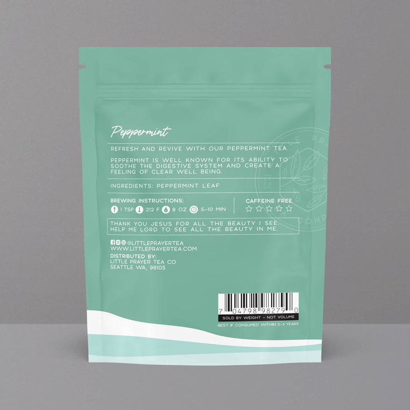 Bible Verse Peppermint Herbal Tea "Faith Can Move Mountains": Sample - Branch and Vines