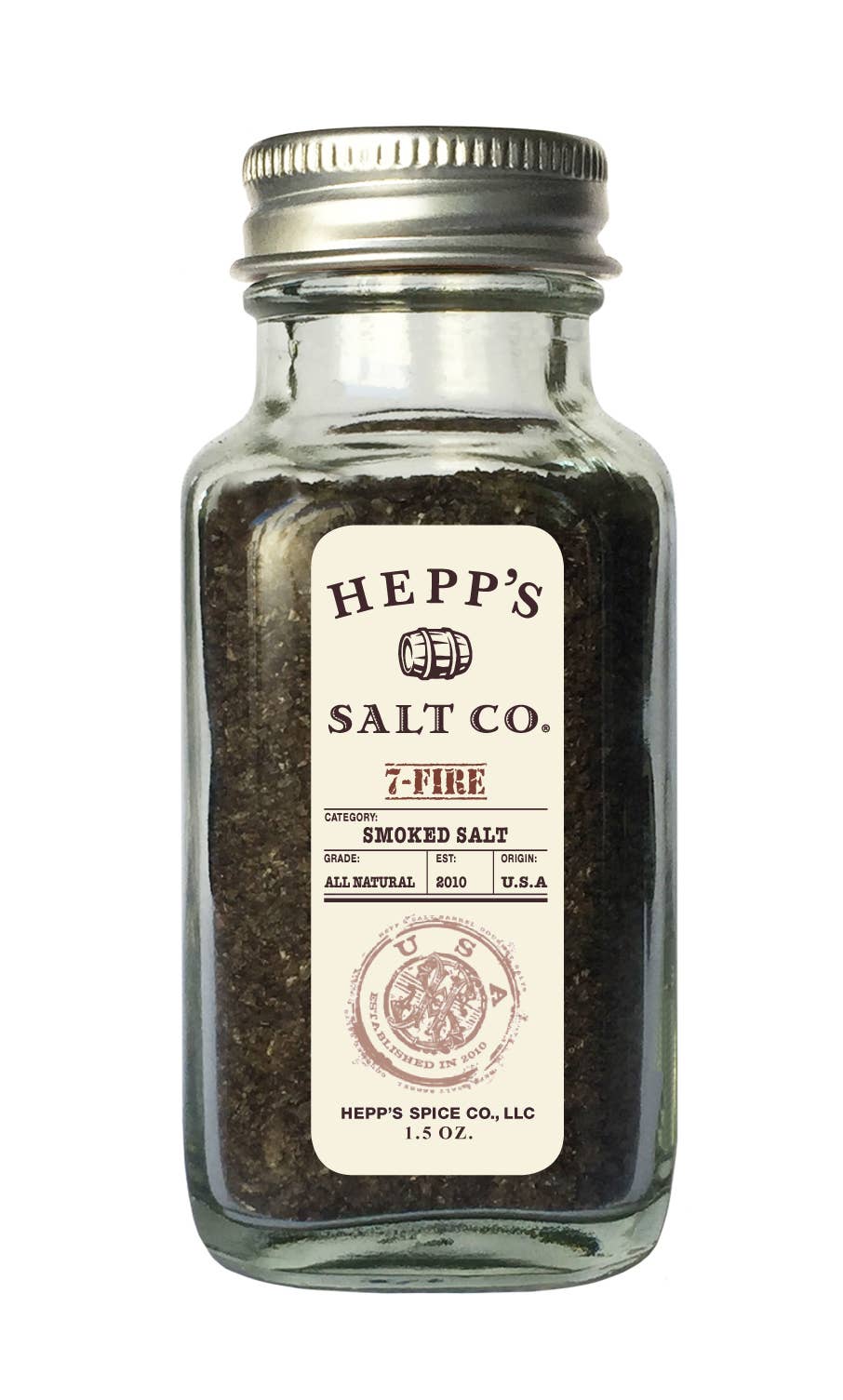 7 - Fire Sea Salt: 2 oz Jar - Branch and Vines