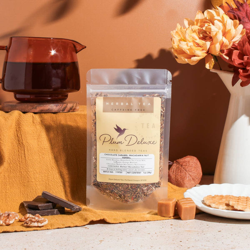 Chocolate Caramel Macadamia Nut Herbal Tea - Fall Seasonal: 1 oz - Branch and Vines