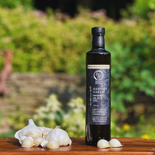 Harvest Garlic Infused Olive Oil - Branch and Vines