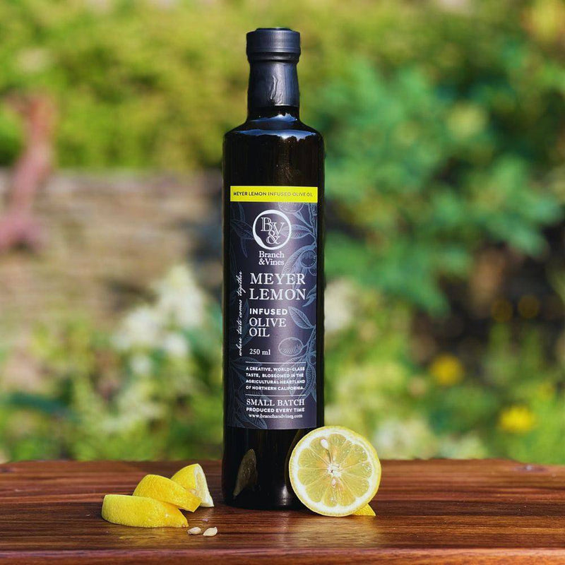 Meyer Lemon Infused Olive Oil - Branch and Vines